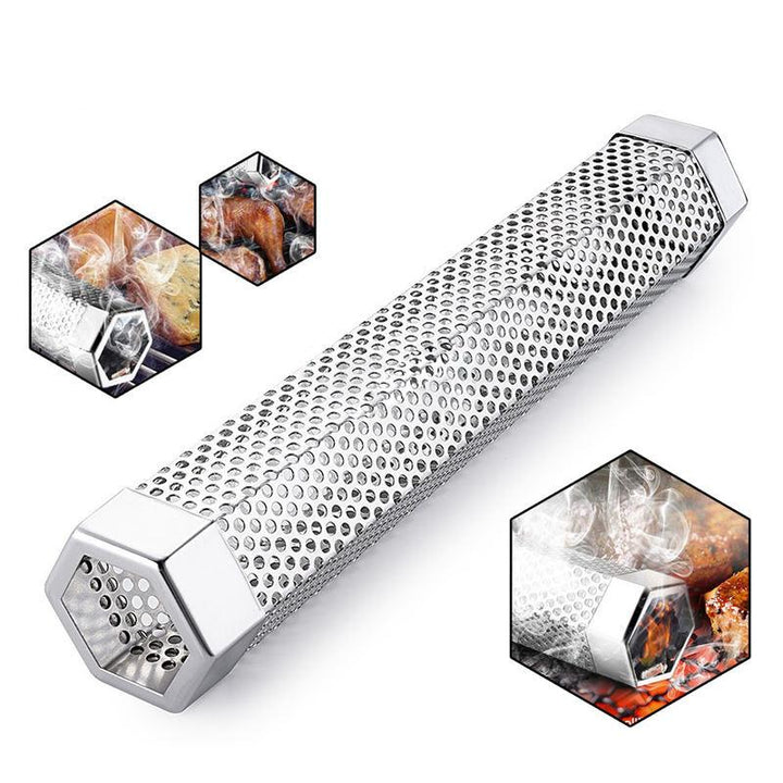 Hexagon Stainless Steel Smoker Tube for BBQs and Grills