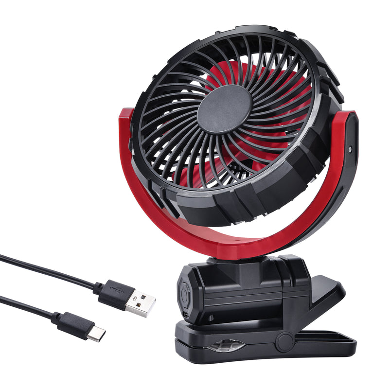 portable car cooling clamp fan, view 3 - MRSLM