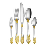 luxury gold cutlery set, view 4 - MRSLM