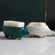 hedgehog ceramic soap dish, view 5 - MRSLM