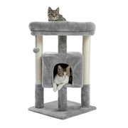 cat tree tower with perch and hammock, view 7 - MRSLM