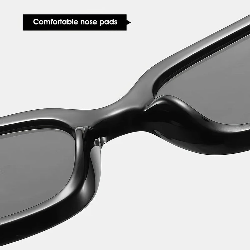 retro rectangle sunglasses, view 8 - MRSLM