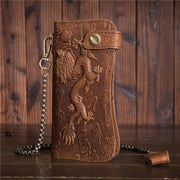 dragon grain leather wallet - MRSLM