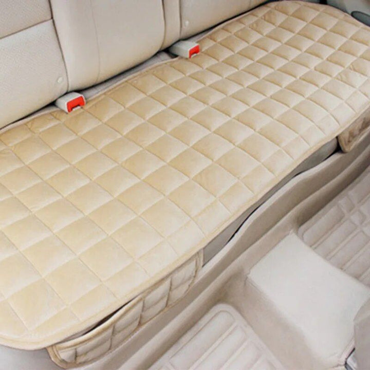 Universal Plush Car Seat Cover with Anti-Slip Cushioning for All Seasons