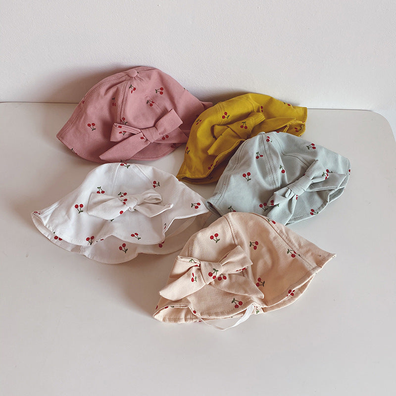 kids fruit print bucket hat, view 8 - MRSLM