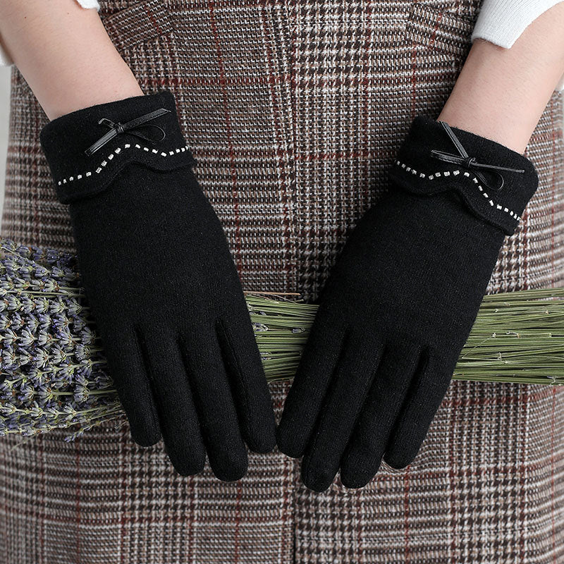 Handschuhe aus Wolle und Kaschmir für Touchscreen-Fahrten