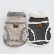 Warm winter dog jacket with fleece collar, view 2 - MRSLM