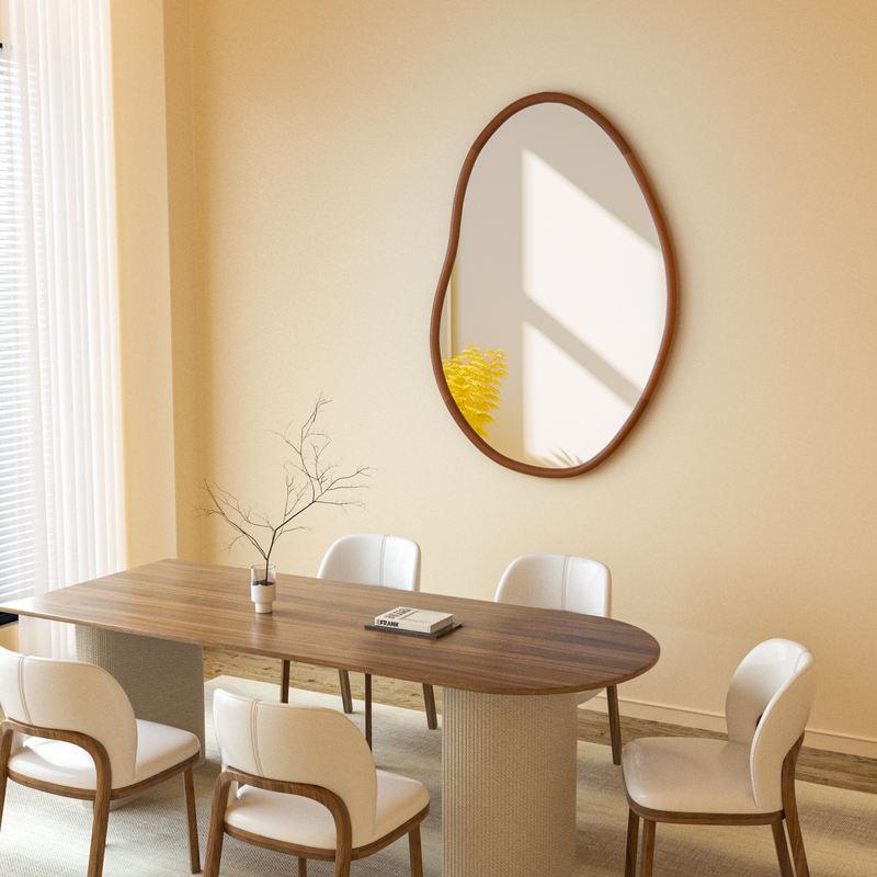 Mid century asymmetrical wall mirror - MRSLM