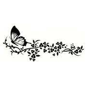 reflective butterfly car decal, view 5 - MRSLM