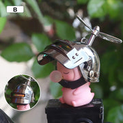 Cute cartoon motorcycle ornament, view 2 - MRSLM