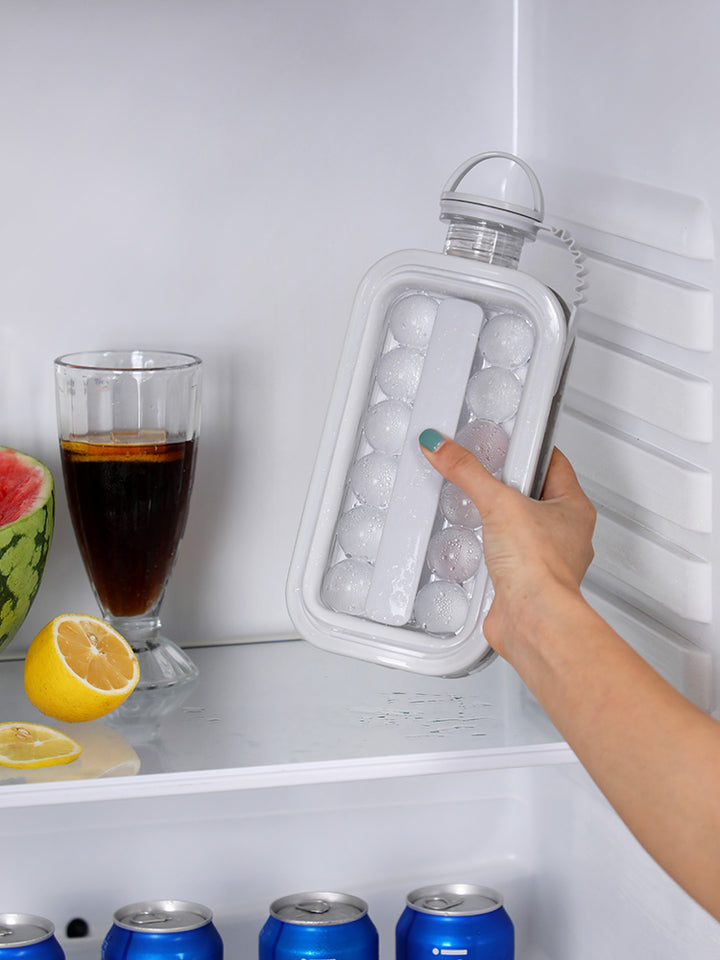Vacane Ice Kettle Ice Ball Maker 2-In-1 Cold Water Bottle Household Ice Cube Ice Making Magic Tool Ice Mold