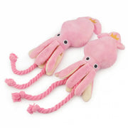 octopus plush rope dog toy, view 4 - MRSLM