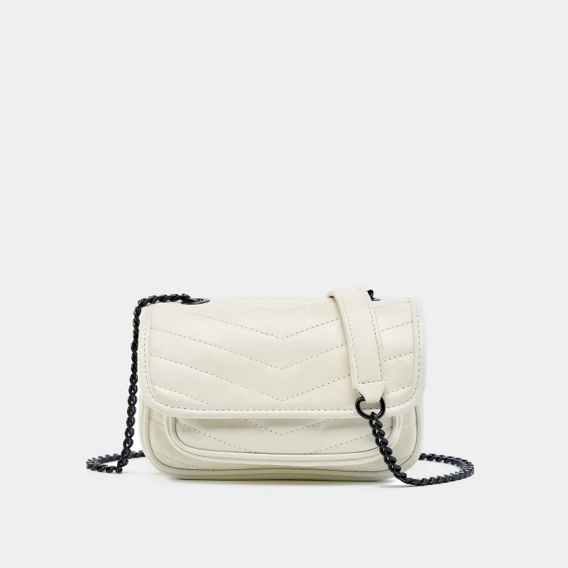 small square leather crossbody bag, view 5 - MRSLM