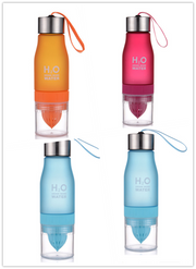 colorful frosted plastic water bottle, view 22 - MRSLM