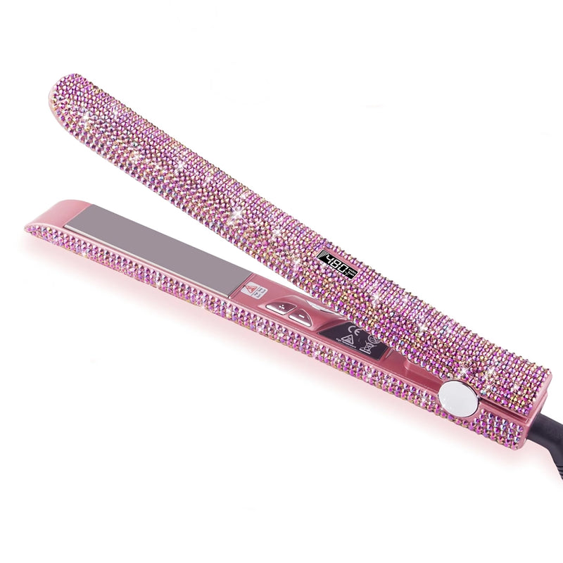 rhinestone ceramic flat iron, view 7 - MRSLM
