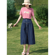 slim-fit cotton t-shirt, view 6 - MRSLM