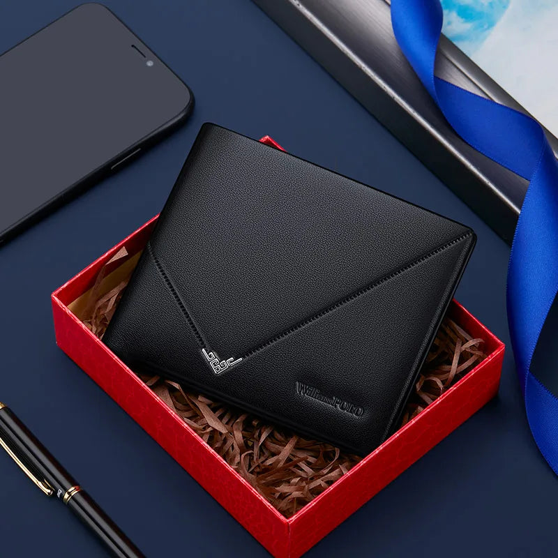 Men's slim leather wallet, view 4 - MRSLM