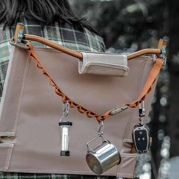 Adjustable Camping Strap with Multi-Ring Design