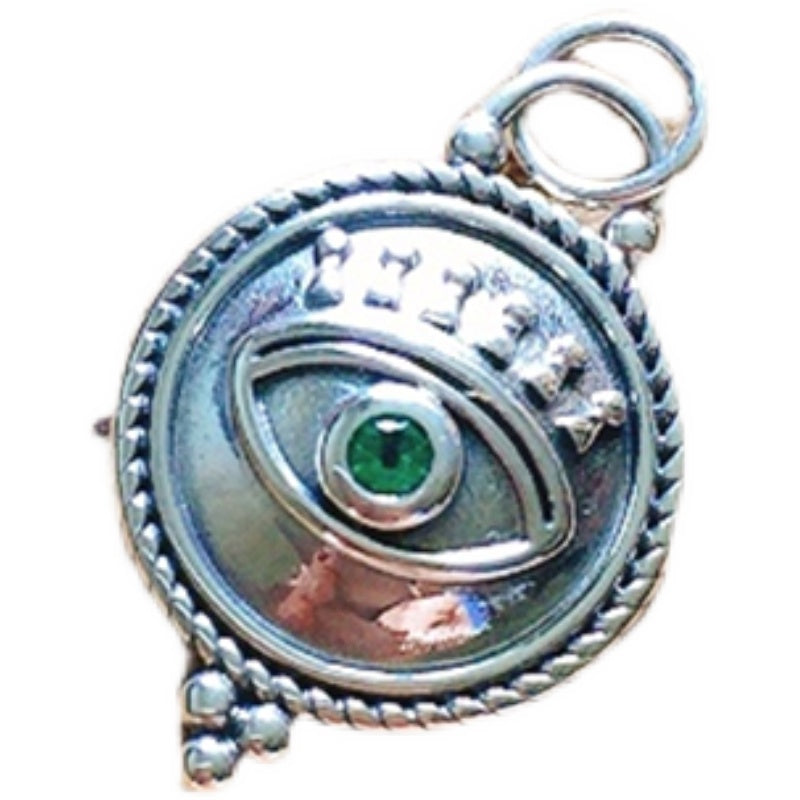 Vintage Niche Teufelsauge-Anhänger aus Sterlingsilber