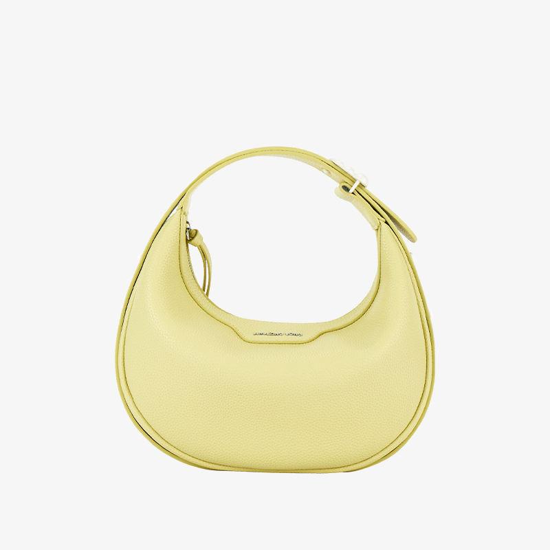 crescent leather crossbody bag, view 4 - MRSLM