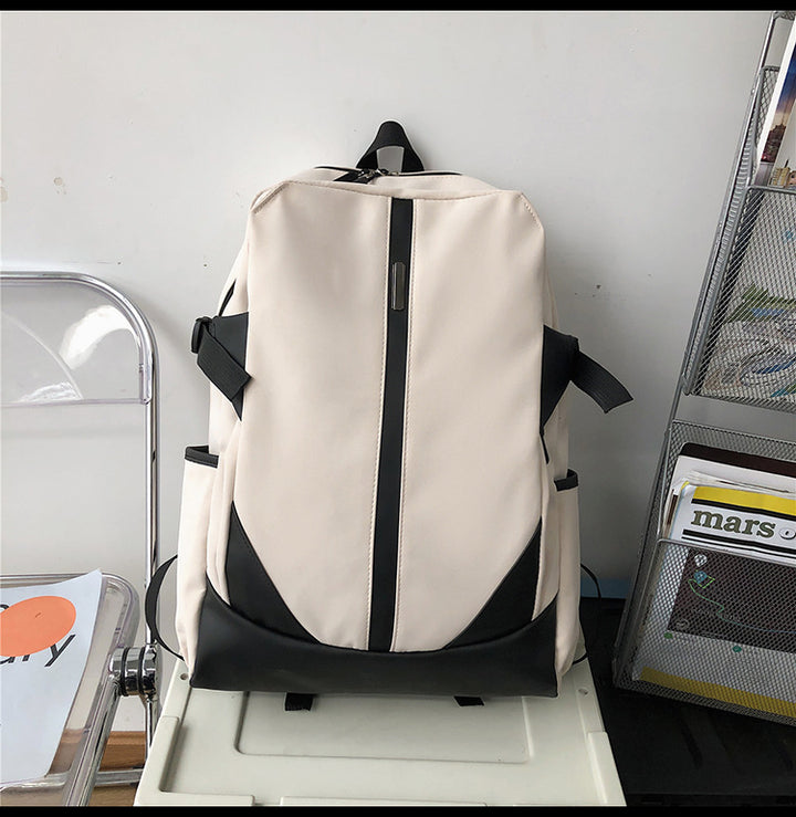 Fashion Simple Large Capacity Solid Color Backpack