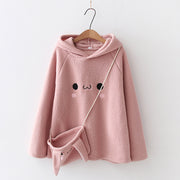 women's cotton hooded sweater, view 5 - MRSLM