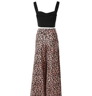 women's summer leopard print vest and pants suit, view 3 - MRSLM
