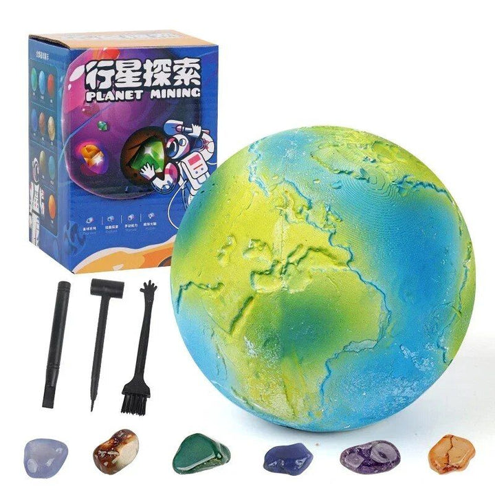 Solar System Gem Mining Kit: Children's Educational Archaeology Toy