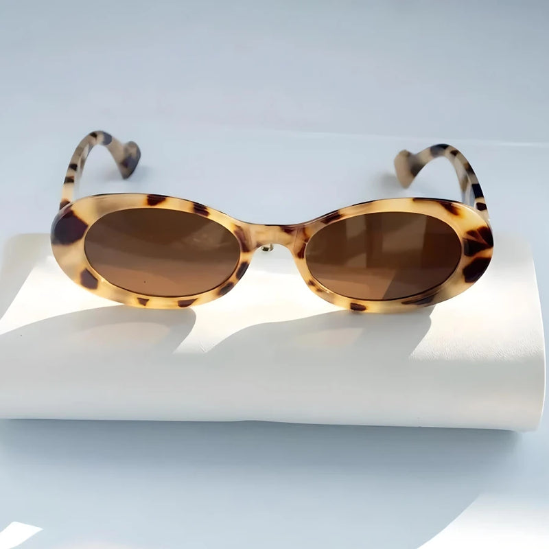 retro oval sunglasses, view 9 - MRSLM