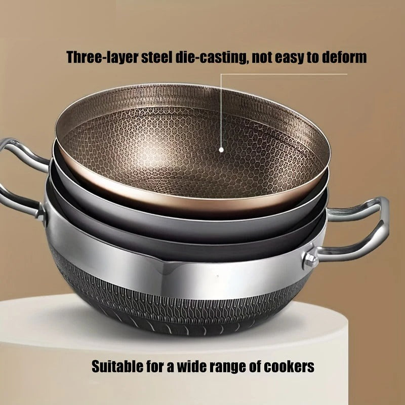 stainless steel non-stick frying pan, view 7 - MRSLM