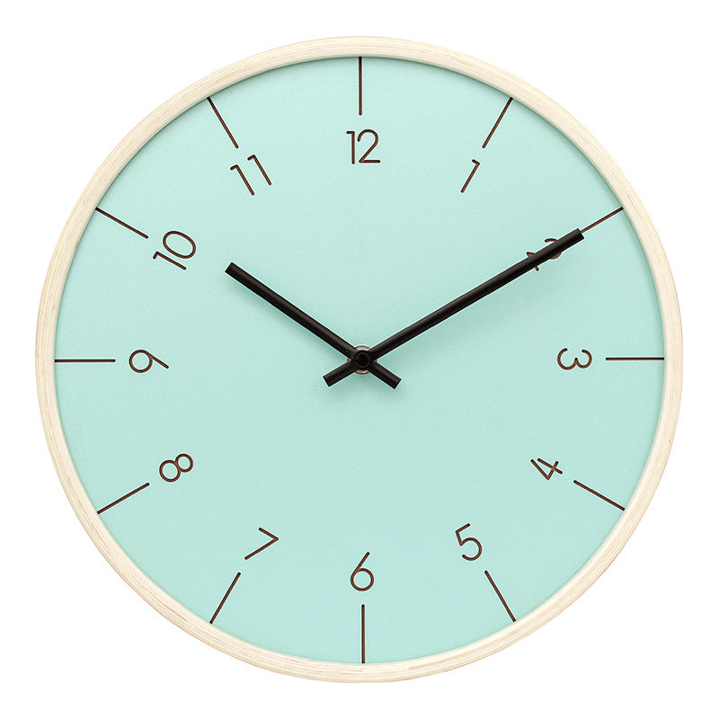 decorative wooden wall clock, view 3 - MRSLM