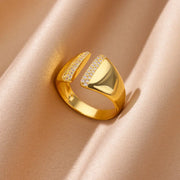 mini zircon stainless steel ring, view 9 - MRSLM
