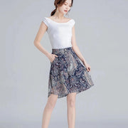 chiffon wide leg shorts skirt, view 14 - MRSLM