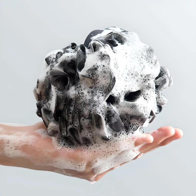 soft shower mesh foaming sponge, view 6 - MRSLM
