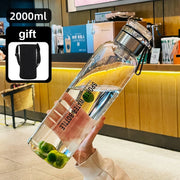 2L portable glass water bottle, view 6 - MRSLM