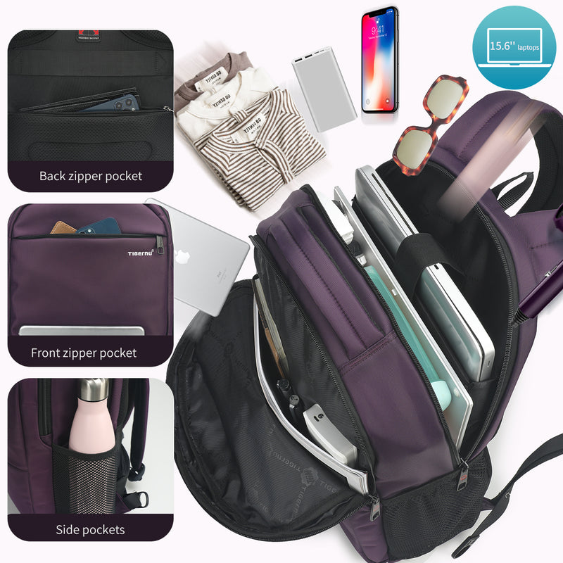 waterproof laptop backpack 15.6 inch, view 5 - MRSLM