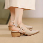 Slingback leather pumps, view 9 - MRSLM