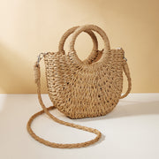 straw crossbody bag, view 9 - MRSLM