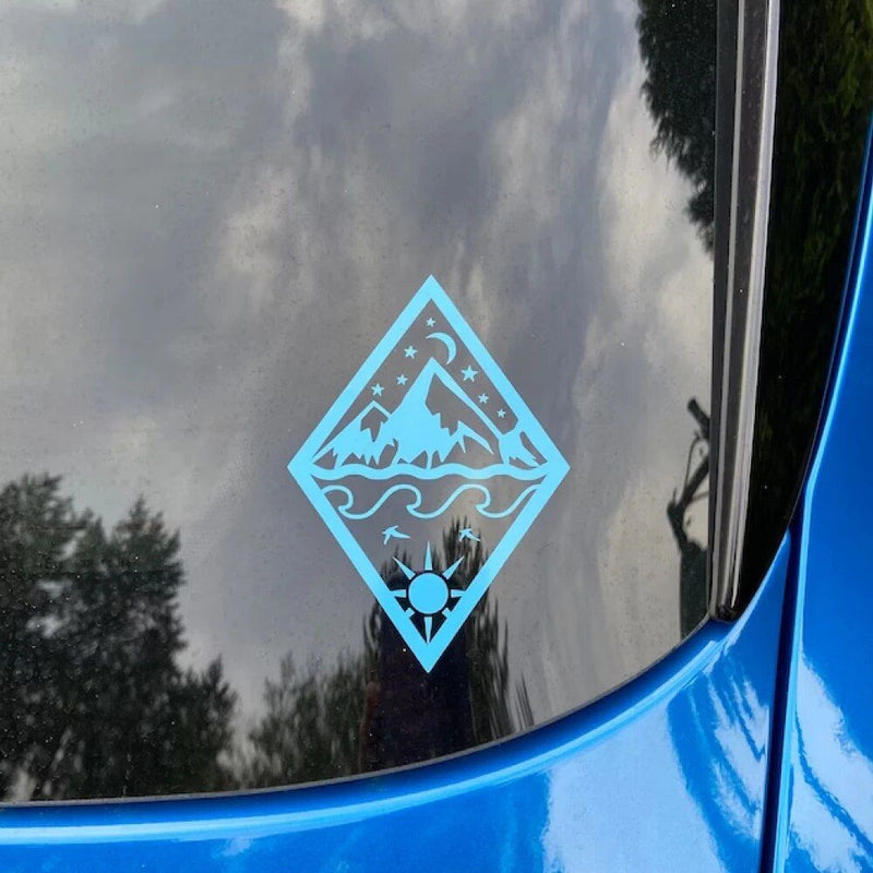 mountains and sea vinyl decal, view 5 - MRSLM