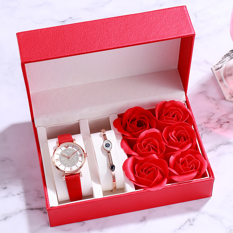 ladies slim leather strap watch sapphire glass, view 13 - MRSLM