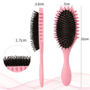 boar bristle curl defining detangling hair brush, view 11 - MRSLM