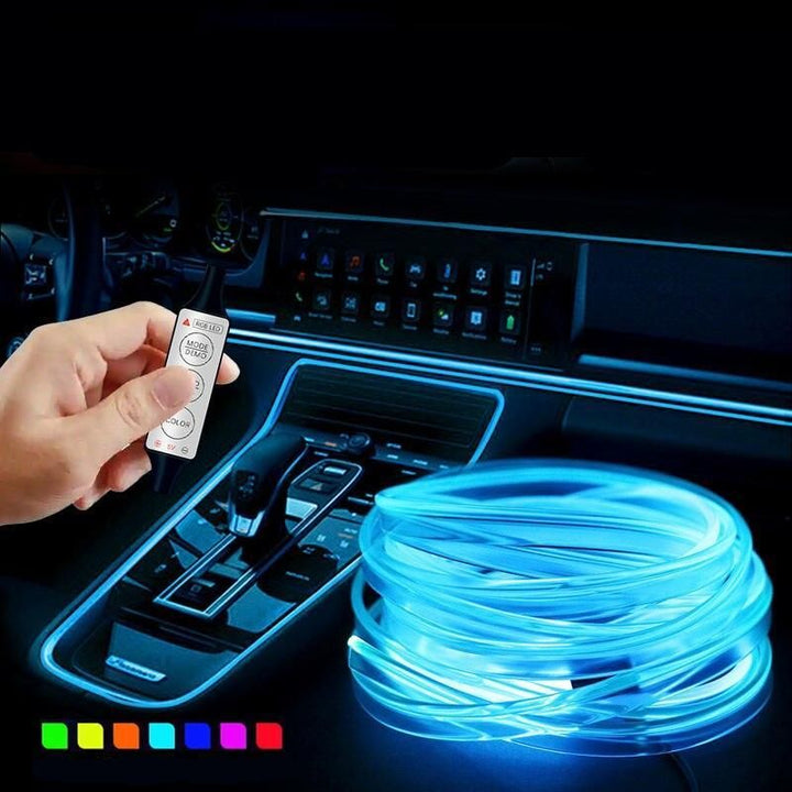 USB RGB LED Strip - Versatile Neon Car Interior Lighting