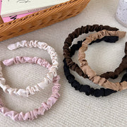 silky satin pleated headband, view 11 - MRSLM
