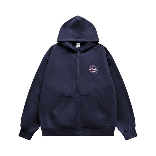 unisex brushed zip up hoodie, view 2 - MRSLM
