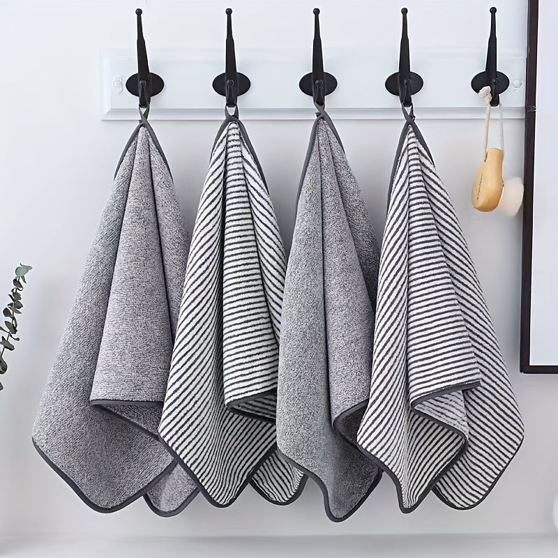 striped hand towel, view 2 - MRSLM