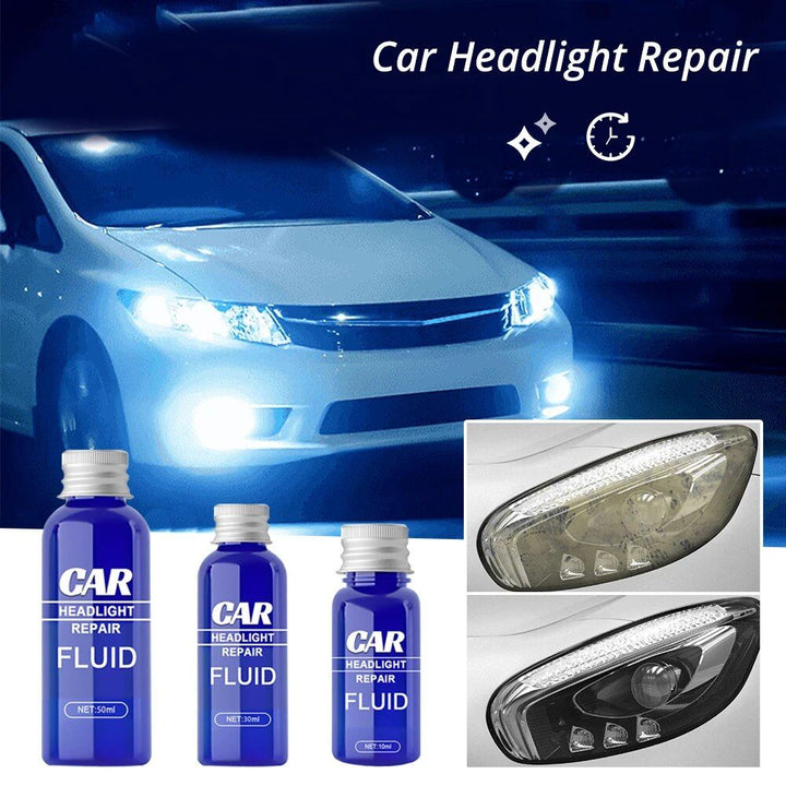 Fast-Acting Car Headlight Scratch Remover & UV Protector (10-50ml)