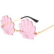 flower rimless retro sunglasses - MRSLM
