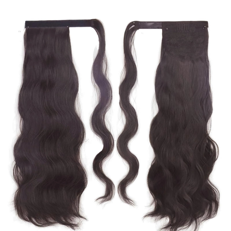 blonde wavy clip-in ponytail extension, view 15 - MRSLM