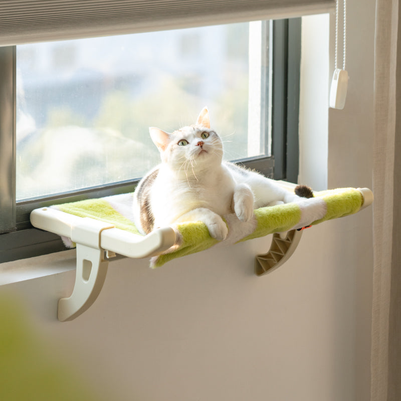 Cama suspensa em formato de rede para gatos