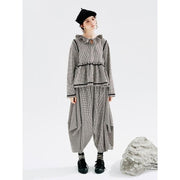 checkered long-sleeved shirt with doll collar, view 6 - MRSLM